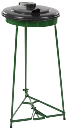 Afvalzak standaard met pedaal 110ltr Grijs/groen