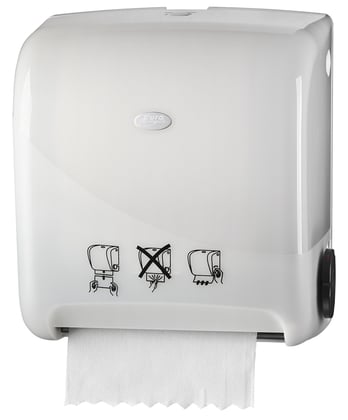 Pearl White handdoekautomaat dispenser autocut euro matic