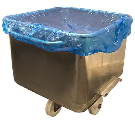 Hoes voor normwagen 72x84x25cm blauw 10st 