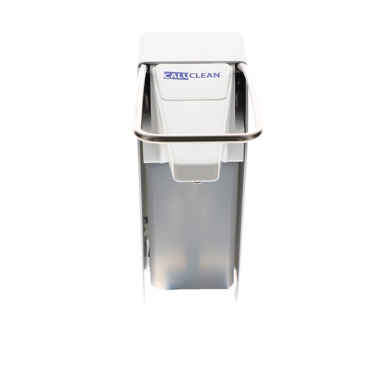 CaluClean zeep- en desinfectiedispenser 500ml aluminium met lange beugel