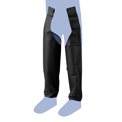 Dolfing beenpijpen voorzien van riemlussen zwart