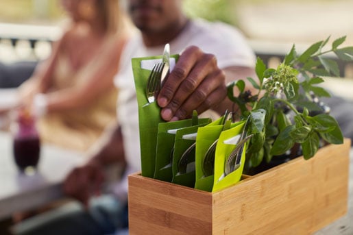 Duni Sacchetto tissue kiwi 8,5x19cm 100st 