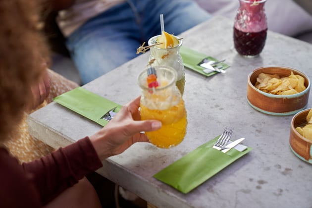 Duni Sacchetto tissue kiwi 8,5x19cm 100st 