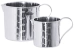 Maatbeker met voet en maatverdeling  RVS 500ml