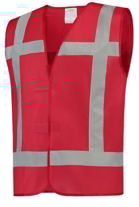 Tricorp Workwear veiligheidsvest reflecterend rood maat M/L