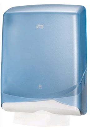 Tork handdoekdispenser blauw C-vouw kunststof groot