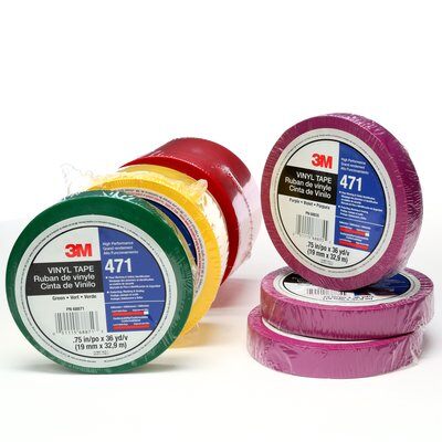 3M vinyl tape 471 6mm x 33mtr blauw