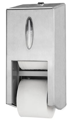 Tork Twin RVS dispenser voor hulsloos mid-size toiletpapier