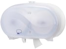 Tork Twin hulsloos mid-size toiletpapierdispenser wit 20x33,5x14,5cm