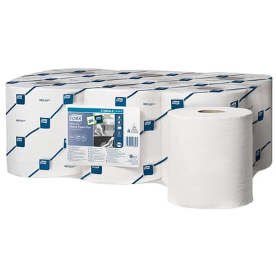 Tork Reflex wiping centerfeed poetspapier plus 2lgs wit 6 rol a 150,8mtr