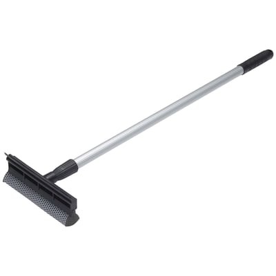 Vikan transport raamwisser met spons  telescopische steel 710mm zwart