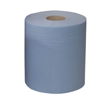 CaluFood poetspapier 1-lgs 300m x 20cm 6 rollen blauw