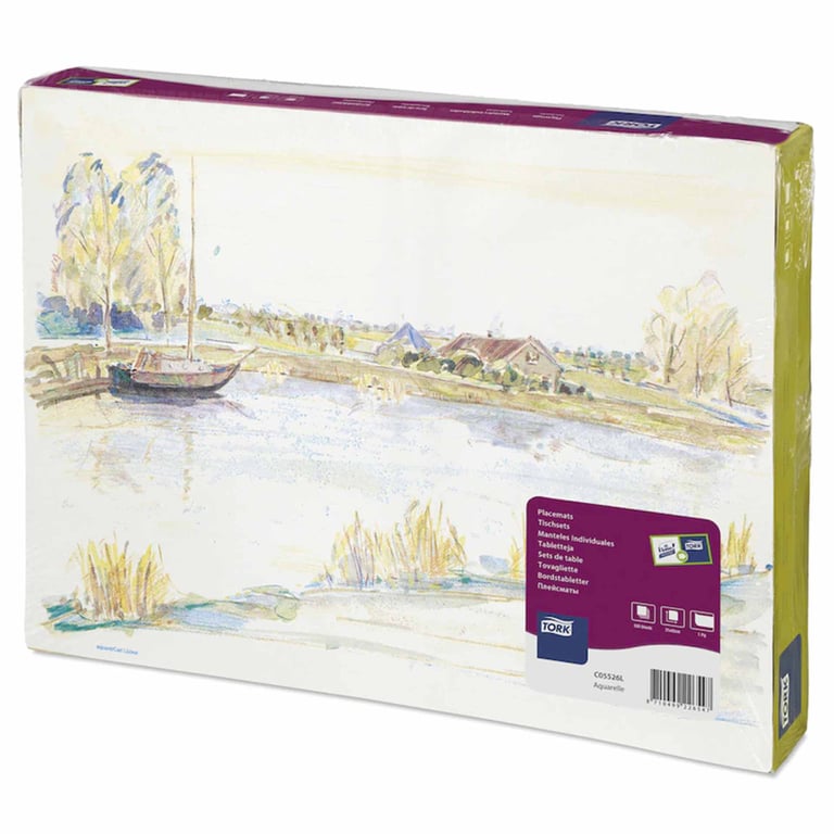 Tork placemat Aquarelle 30x42cm 500st