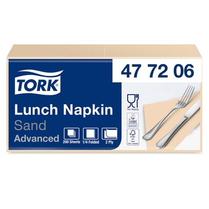 Tork Lunch Cream servetten 2-lgs 33x33cm 200st 