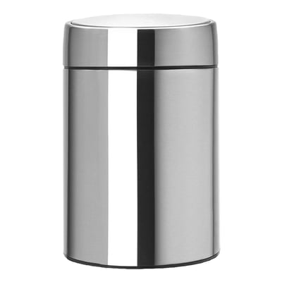 Brabantia wand Touch bin 5ltr RVS  matt steel Finger proof