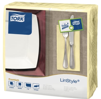 Tork LinStyle servet Champagne 1-lgs 39x39cm 50st