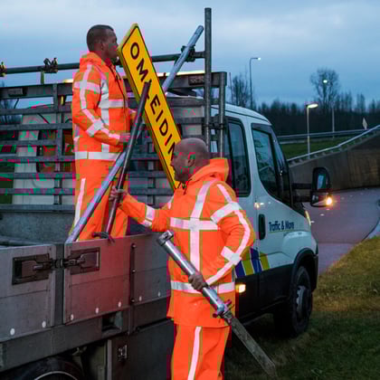 Dolfing P23 Hermanus high visibility jas oranje maat S