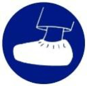 Sticker schoenovertrek diameter 200mm