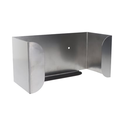 CaluGloves RVS wandhouder voor 1 dispenser 253x112x125mm