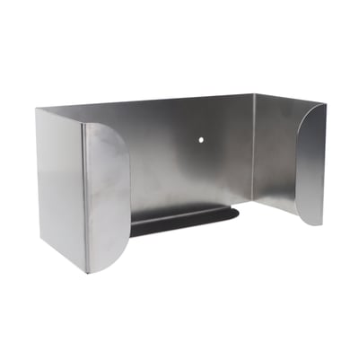 CaluGloves RVS wandhouder voor 1 dispenser 253x112x125mm