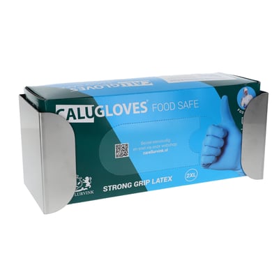 CaluGloves RVS wandhouder voor 1 dispenser 312x120x125mm