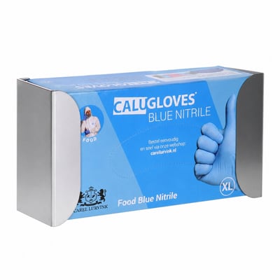 CaluGloves RVS wandhouder voor 1 dispenser 253x71x100mm
