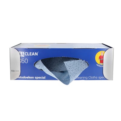 CaluClean RVS wandhouder poetsdoeken 380x163x125mm