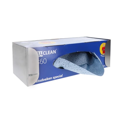 CaluClean RVS wandhouder poetsdoeken 380x163x125mm