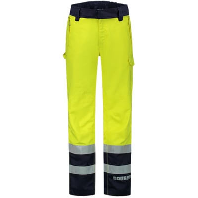 Tricorp Workwear multinorm werkbroek bicolor fluor geel inkblauw maat 42