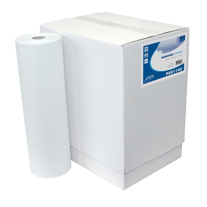 Onderzoektafelpapier gerecycled wit 1ltr 38x46cm x 150mtr 1-lgs