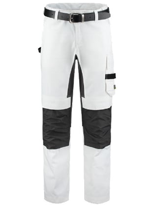 Tricorp schildersbroek Cordura wit donkergrijs maat 21