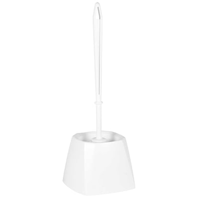 Vikan classic toiletborstel met vierkante houder  wit