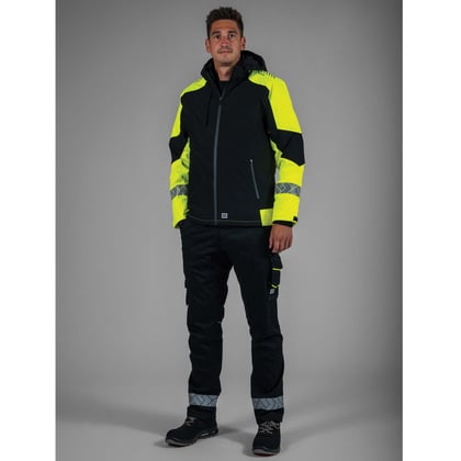 Tricorp Redefined reflective 2-way stretch  werkbroek zwart geel maat 21