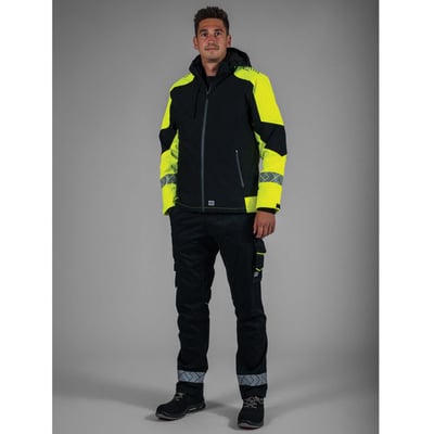 Tricorp Redefined reflective 2-way stretch  werkbroek zwart geel maat 21