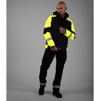 Tricorp Redefined reflective functional stretch werkbroek zwart geel maat 21