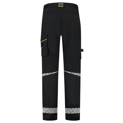 Tricorp Redefined reflective functional stretch  werkbroek zwart geel maat 21