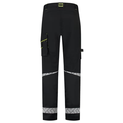 Tricorp Redefined reflective functional stretch werkbroek zwart geel maat 21