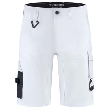 Tricorp Redefined 4-way stretch werkbroek kort wit maat 42
