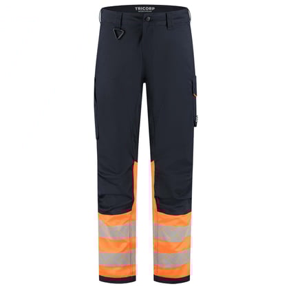 Tricorp Redefined high vis 2-way stretch werkbroek inktblauw oranje maat 21
