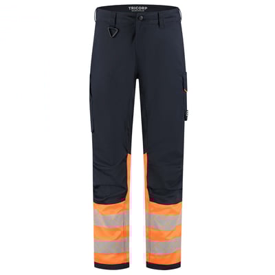 Tricorp Redefined high vis 2-way stretch werkbroek inktblauw oranje maat 21
