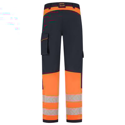 Tricorp Redefined high vis 2-way stretch werkbroek inktblauw oranje maat 21