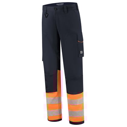 Tricorp Redefined high vis 2-way stretch werkbroek inktblauw oranje maat 21