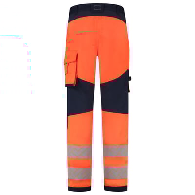 Tricorp Redefined high vis stretch werkbroek met kniestukken oranje blauw maat 21