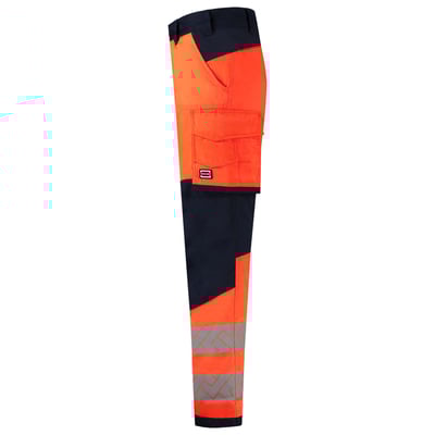 Tricorp Redefined high vis stretch werkbroek met kniestukken oranje blauw maat 21