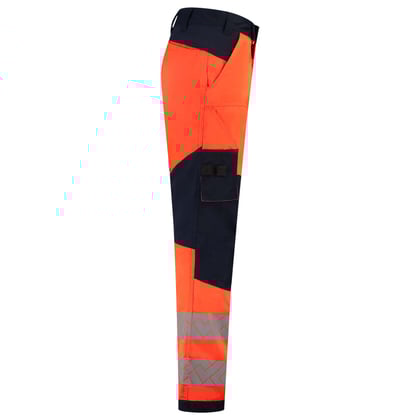 Tricorp Redefined high vis stretch werkbroek met kniestukken oranje blauw maat 21