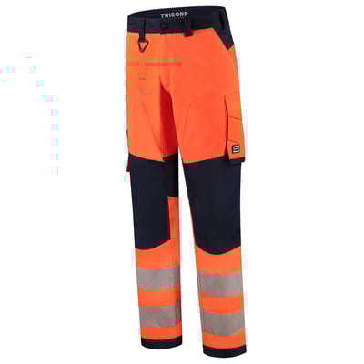 Tricorp Redefined high vis stretch werkbroek met kniestukken oranje blauw maat 21