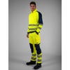 Tricorp Redefined 4-way high vis stretch werkbroek met kniestukken geel blauw  maat 56