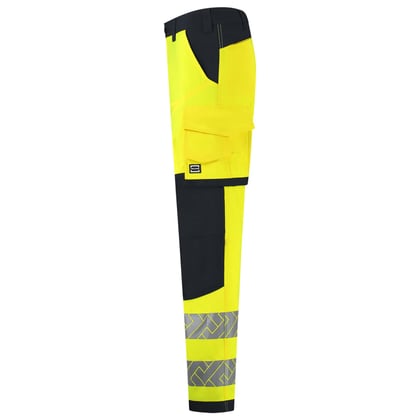 Tricorp Redefined 4-way high vis stretch werkbroek met kniestukken geel blauw  maat 56
