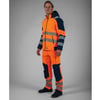 Tricorp Redefined 4-way high vis stretch werkbroek met kniestukken oranje blauw maat 21