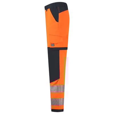 Tricorp Redefined 4-way high vis stretch werkbroek met kniestukken oranje blauw maat 21